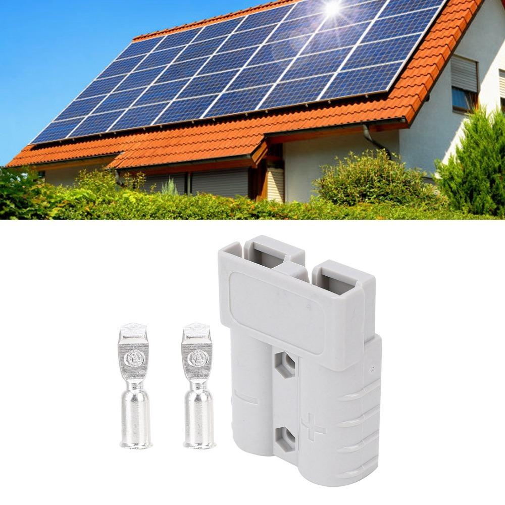 10 Stück 50A 600V Batterie Stromanschluss Schnelltrennung Versilberter Kupferkabelanschluss 16mm² 6AWG für Anderson-Anschluss