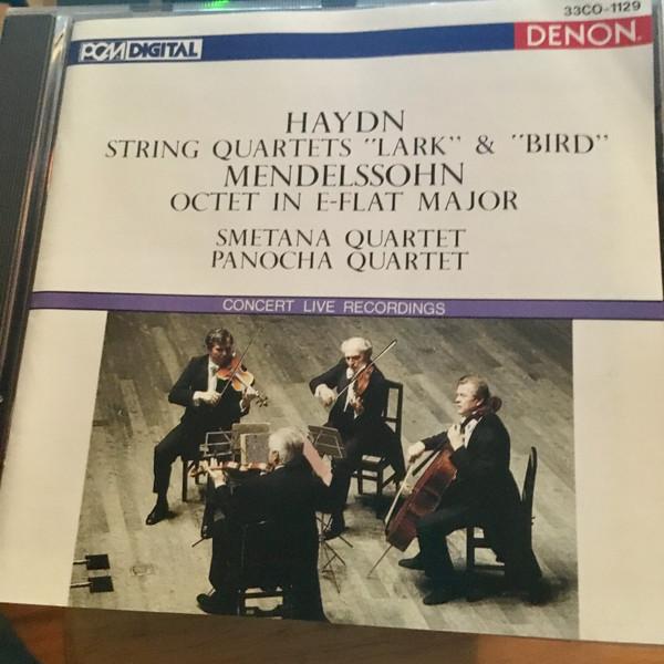 

CD SMETANA QUARTET, PANOCHA QUARTET - Haydn - String Quartets Lark & Bi 33CO1129 Denon 1986 Japan Classical Used