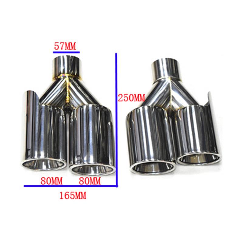 

BMW 6 Series X1 X3 X4 X5 G30 G38 Dual/Quad Exit Tailpipe Modification - Stainless Steel Black Tip