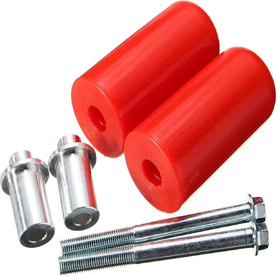 Frame slider,10mm universal Large motorcycle frame slider crash protection For Yamaha Suzuki Honda(2ps) (Black)