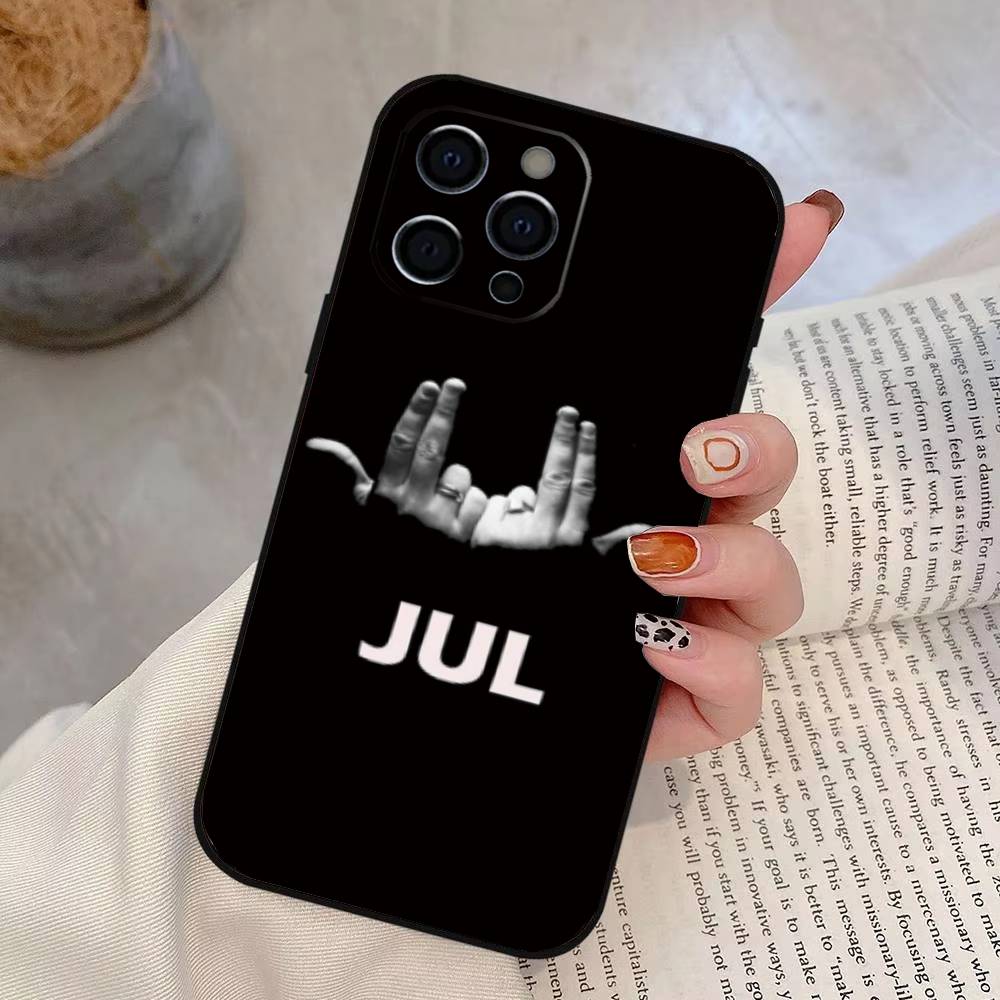 

Rapper J-JuL Phone Case For iPhone 17,16,15,14,13,12,11 Plus,Pro Max,XS,Soft Silicone Black Cover iPhone14Pro