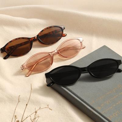 New Women's Leopard Brown Sunglasses Fashion  Small Frame Sun Glasses Ladies Retro Oval Eyewear Shade Oculus De Sol