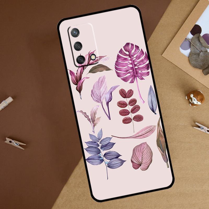 Tropical Leaves For Oppo A18 A38 A58 A78 A98 A40 A60 A80 A74 A94 A54 A16 A76 A96 A15 A57S A17 A77 Phone Case