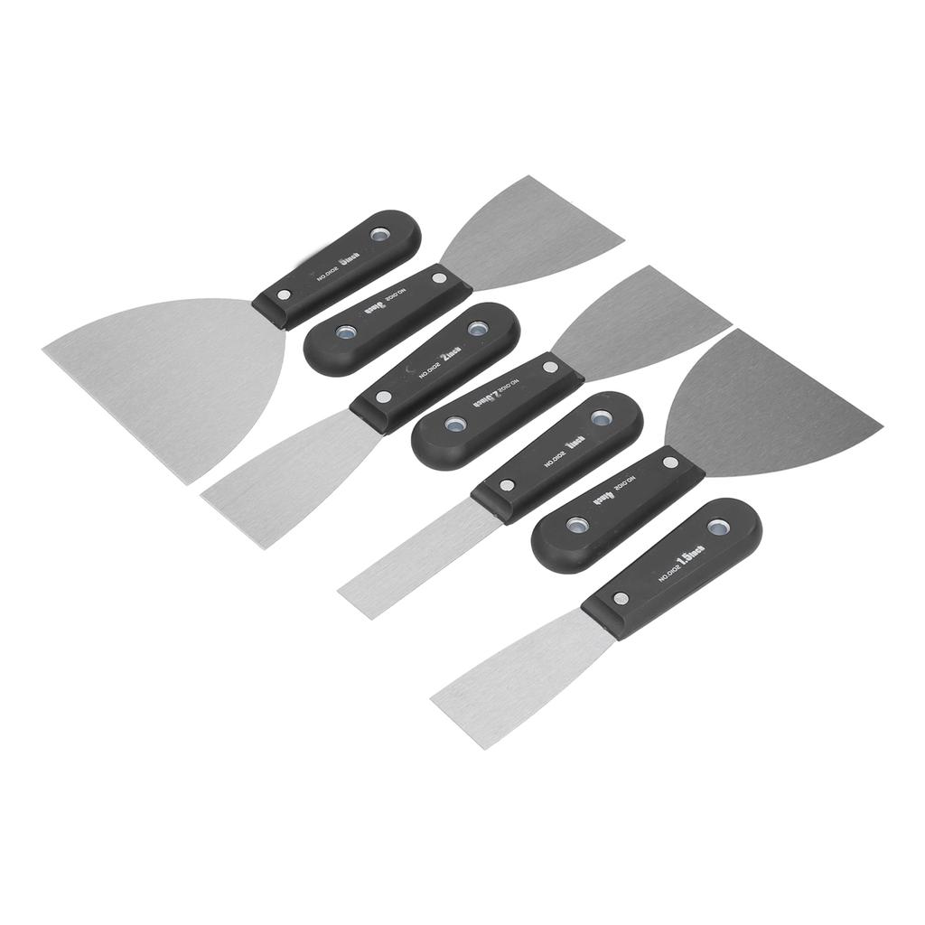7 Pcs Plaster Knife Set Portable Steel Putty Knife Set for Drywall Wood Paint Tools