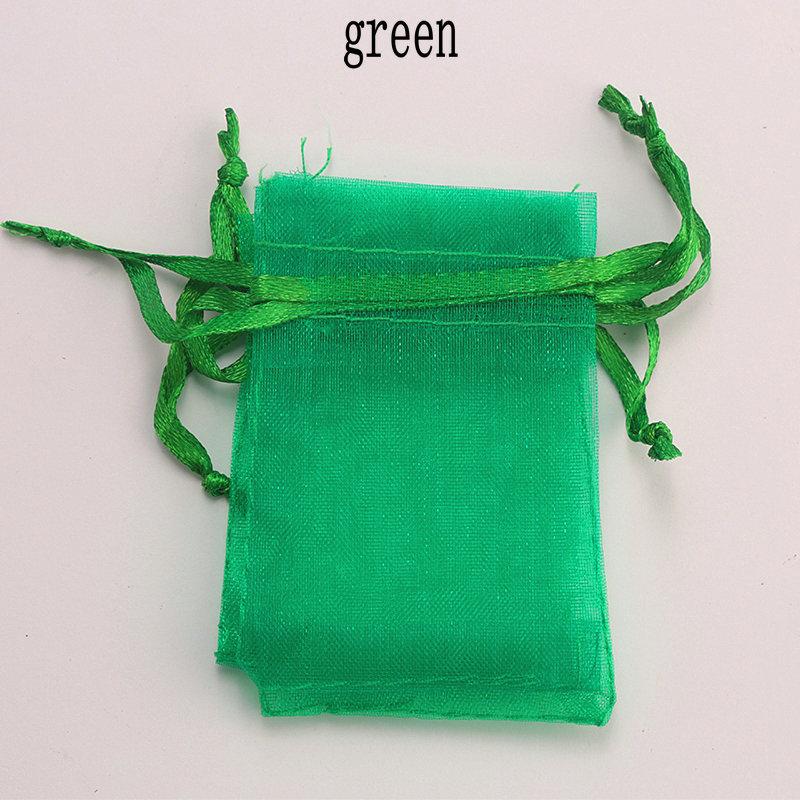 Wholesale 16 color 100pcs/lot 9*12cm organza Christmas wedding gift bags candy bag jewelry packing drawable organza bags&pouch