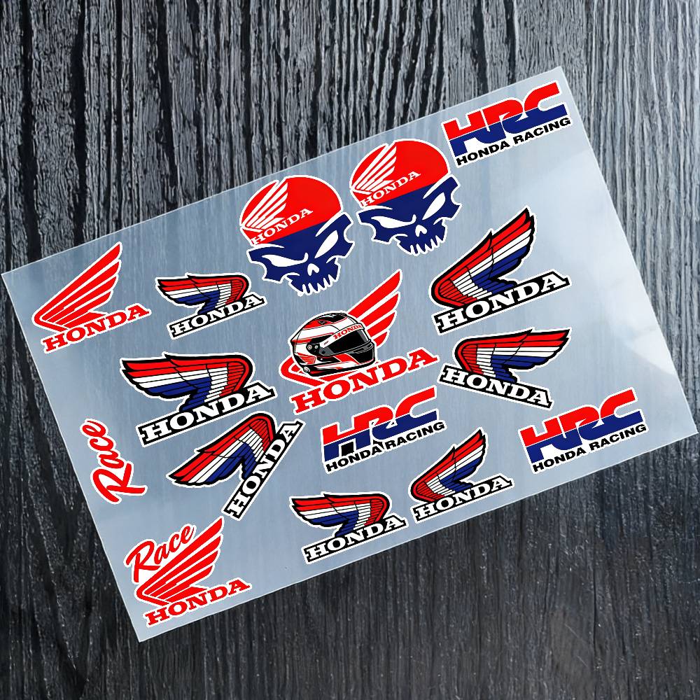 For HONDA Reflective Motorcycle Stickers, 3M Safety Warning At Night In The Dark Scooter Helmets KP5