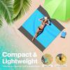 Waterproof Beach Mat Portable Picnic Mat Outdoor Camping Polyester Plaid Ground Mat Lawn Picnic Foldable Tablecloth