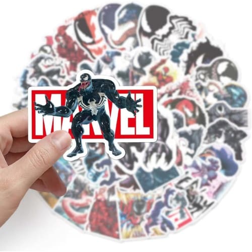 Venom Stickers, 50 Stickers, Popular Movie, Cute DIY, Smartphone, Suitcase, Guitar, Diary, Moe Goods, Gift, Birthday Party Supplies, Cute Party Decals