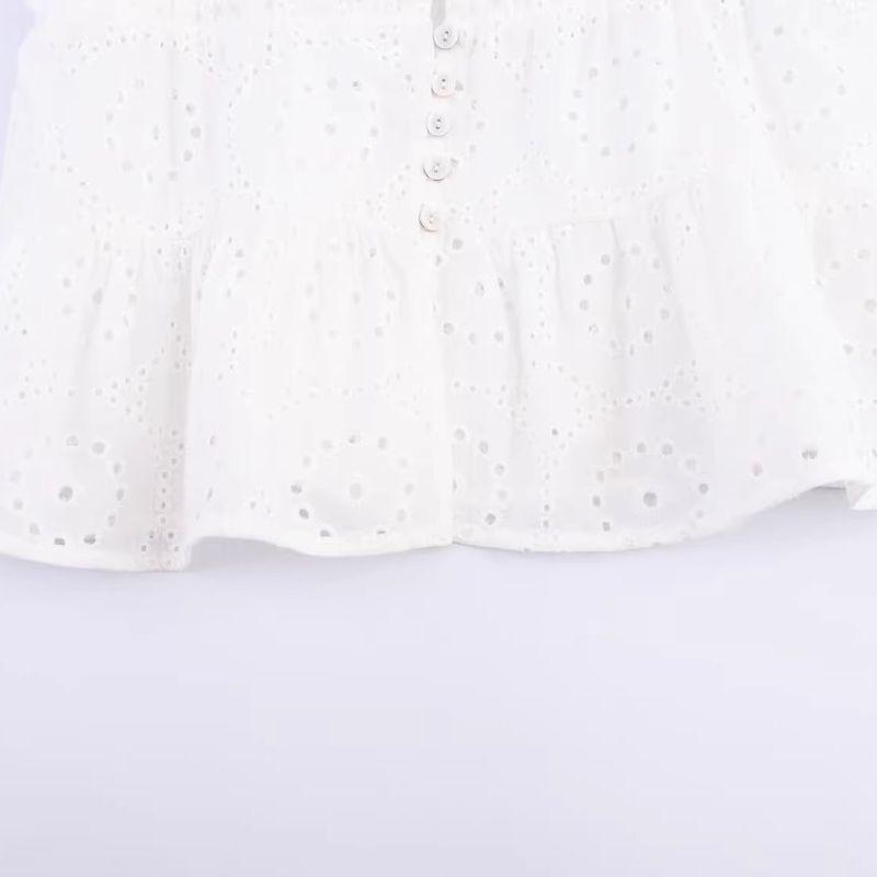 Araltay Autumn New Women's Clothing Fashion Style Fashion All-Matching Casual Cut Out Embroider Tops 8115953