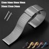 Mesh Milanese Loop Watch Band Stainless Steel Metal Folding Buckle Wrist Strap Quick Release Band 12 14 16mm 18mm 20mm 22mm 24mm