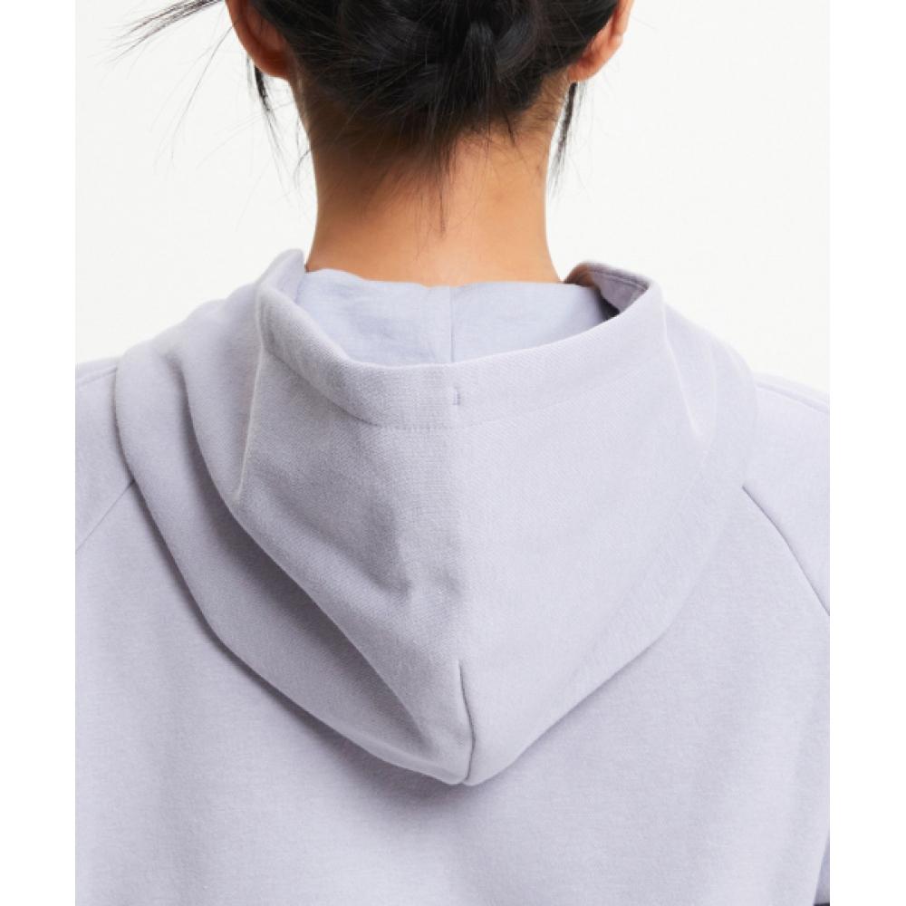 New Balance Nbmde4w902 Women Essential Brushed Hoodie Zip Up  Purple 