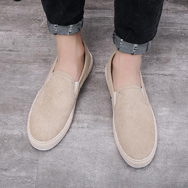 Shoes men's shoes spring new old Beijing cloth shoes one-pedal casual lazy shoes thin driving fisherman shoes