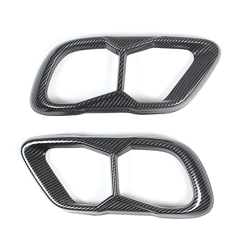 Stainless steel Car Pipe Throat Exhaust Outputs Tail Frame Trim Cover For BMW X5 G05 X6 G06 X7 G07 2019-2026 (M60) Accessories
