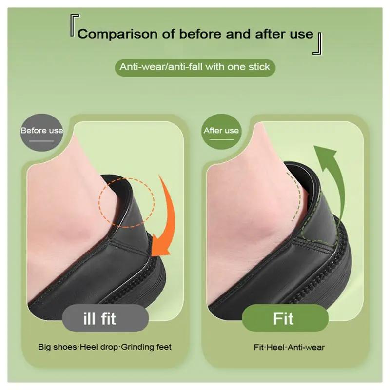 2PCS Sports Shoes Wear-resistant Footbed Heel Protector Adjustable Size Non-slip Heel Pads Foot Pain Relief Insoles