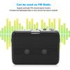 Dpofirs Bluetooth Cassette Stereo Cassette Tape USB and Power Portable Pocket Tape Player Player, Auto-Reverse Player, Support, (Black)