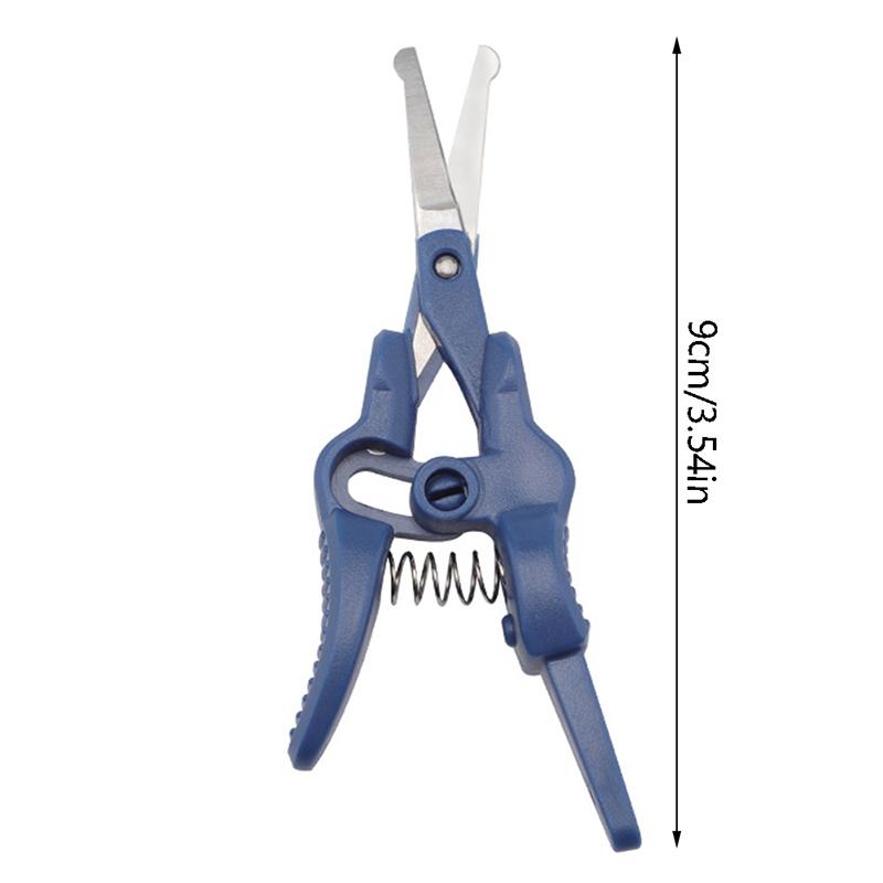 Nose Hair Scissors Stainless Steel Round Head Beauty Trimmer Nose Hair Trimmer Portable Ergonomics Nose Hair Cutter