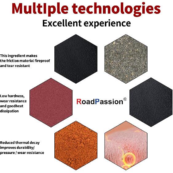 Road Passion Brake Pads Kits Compatible with Kawasaki Vulcan S EN650 EN 650 ABS 2017 2018 2019 2020 2021 2022 Kawasaki Vulcan S EN650 EN 650 ABS Cafe