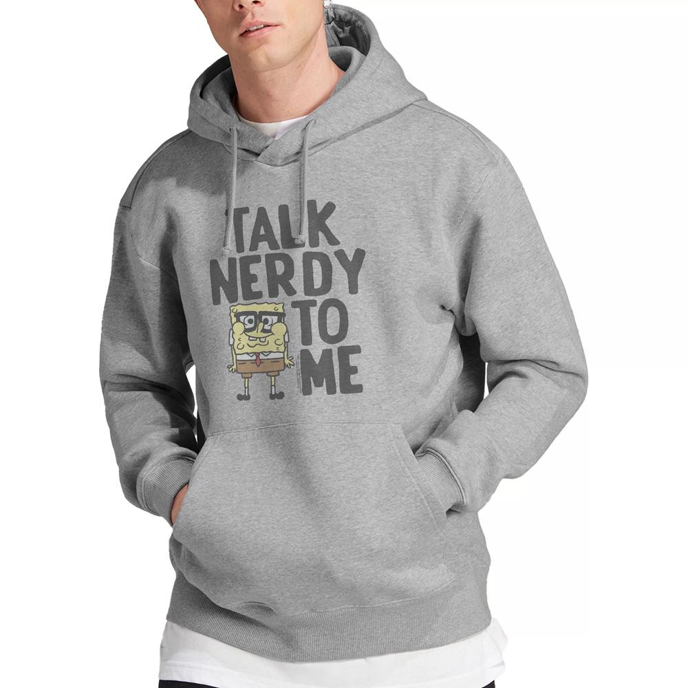 SpongeBob SquarePants Mens Talk Nerdy To Me Hoodie