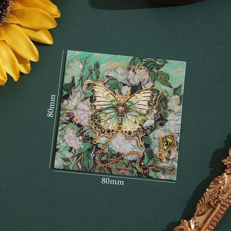 Retro Special-Shaped Butterfly Student Reading Bookmark Holder 6 Types Of Art Oil Painting Bookmarks Exquisite Reading Gifts