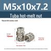 Stainless Steel Pre-embedded Injection Molding Knurled Nut M2M3M4