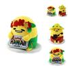 Cute Cartoon Plush Lazy Egg Toy With Hawaiian Ukulele 18cm To 20cm