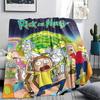 1 Stück Rick und Morty Print Flanelldecke, Hohe Qualität, Bequem für alle Jahreszeiten, Heimdekoration, Wärme und Komfort, Perfekt für Geschenke