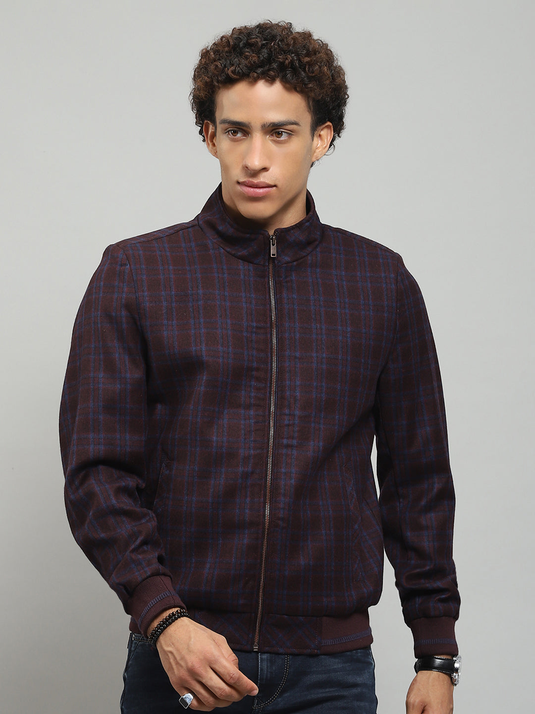 Monte Carlo Men Regular Fit Maroon Jacket L малиновый