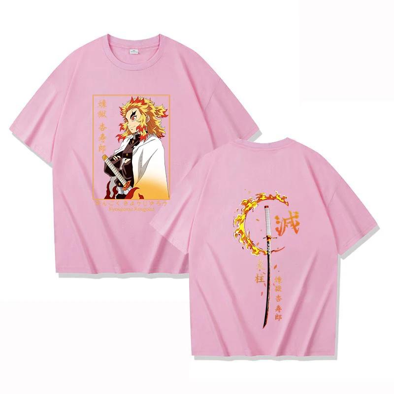 Hot Sale  Demon Slayer Kamado Tanjirou Graphic Print T-shirt Women Men Loose Casual Oversized Top Summer New Tee Streetwear Harajuku Short Sleeve