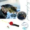 For Outdoor Fishing Portable Accessories Shrimp Crab Fishing Rod Fishing Tackle Pole with Clip 34cm Winter Outdoor Ice (random)