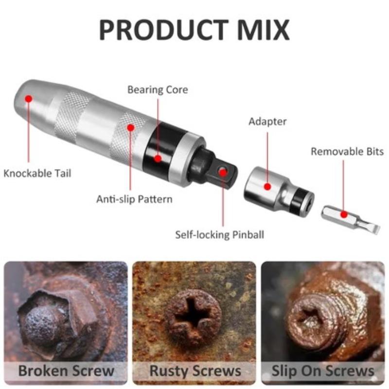 13pcs Chrome Vanadium Steel Impact Screwdriver Set Household Electric Screwdriver Cordless Screwdriver Impact Driver