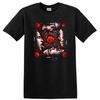 Red Blood Vintage Art T Shirt with Rose Design and Chili Sex Theme Tee
