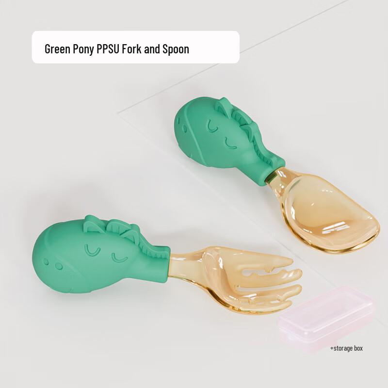 

OJW Baby Self-Feeding Training Fork & Spoon Set
