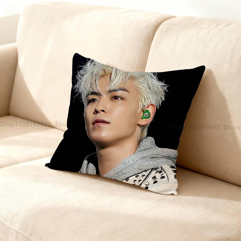 T-Top C-Choi S-Seung Hyun Anime Celebrity Merchandise All-Match Printed Pillow Case Sofa Car Office Room Decoration Protector