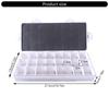 Plastic Paint Box 12/18/24 Wells Leakproof Paint Storage Case For Watercolor Oil Acrylic Paints Artists Art Supplies
