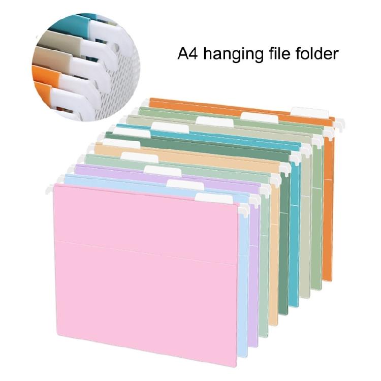 Adjustable Hanging File Folders Wall Mount File Holders with Sturdy Plastic Construction For Desk Cabinet Wall Mounting