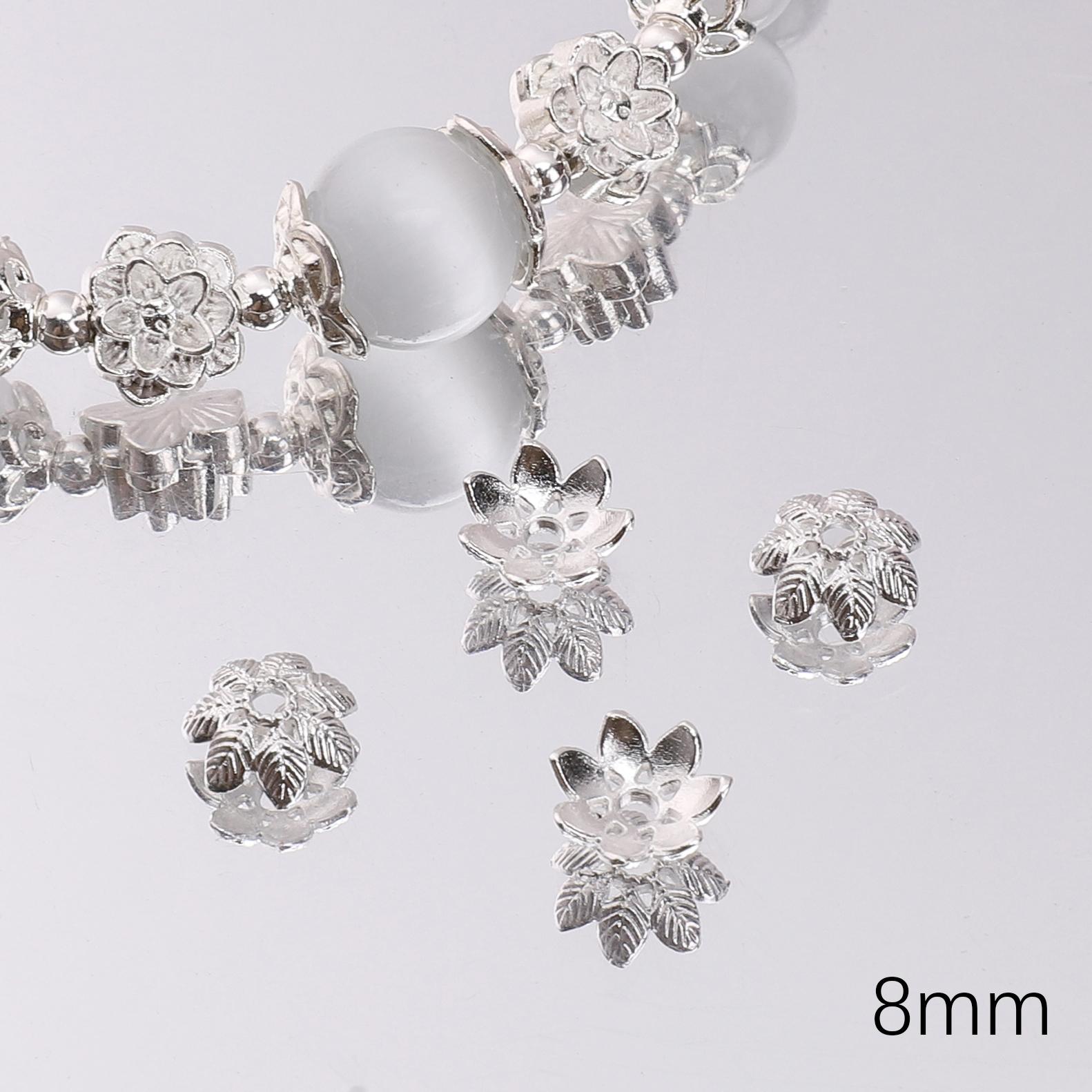 

Сплав Цветок Поднос Разделитель Аксессуары Подвески Подвеска Для Изготовления Ювелирных Изделий DIY Серьги Ожерелье Браслет 03 8mm 50pcs