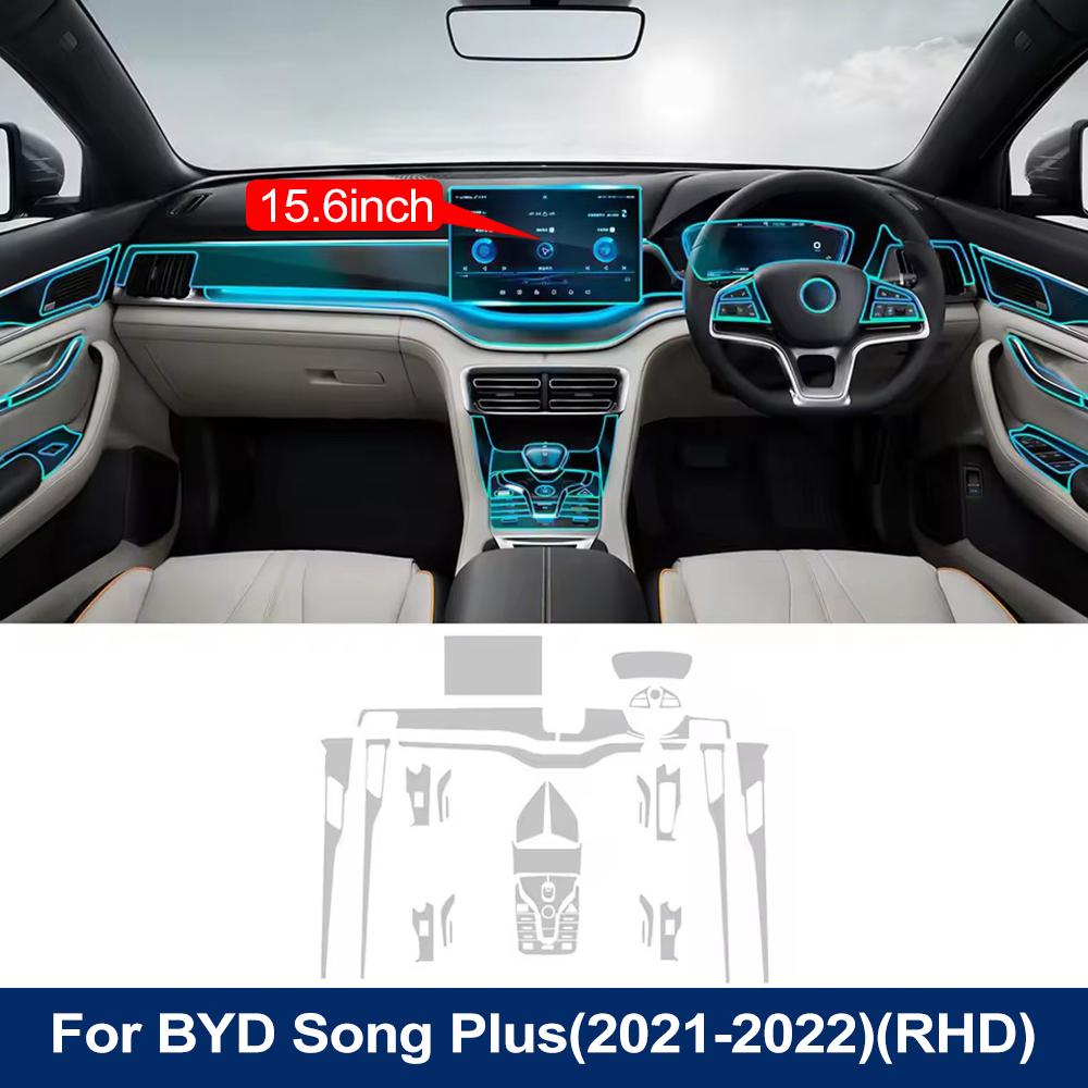 Pellicola Trasparente Anti-Graffio in TPU per Auto Pre-tagliata per Schermo Strumenti di Navigazione LHD RHD Per BYD Seal U/Sealion 6/Song Plus DM-i EV 2021-2025