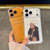 Luxury Soft Card Bag Phone Case For iPhone 17 Air 16 15 14 13 12 11 Pro Max X XS Max XR 7 8 Plus SE 3 Transparent Bumper Cover
