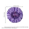 Women Satin Home Hair Shower Cap Comfortable Nightcap Casual Wide-brimmed Sleeping With Elasticated Floppy Band Cap Breathable