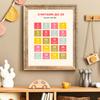 Russian English Educational Poster Nursery Bilingual Study Materials Wall Art Print Canvas Painting Baby Kids Bedroom Home Decor