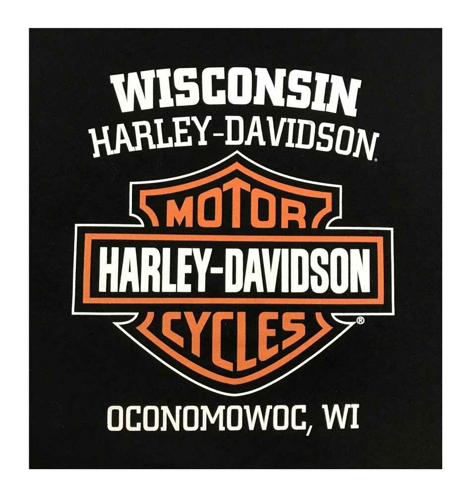 Harley-Davidson Herren Stretch B&S Woll Pullover Sweatshirt, Schwarz