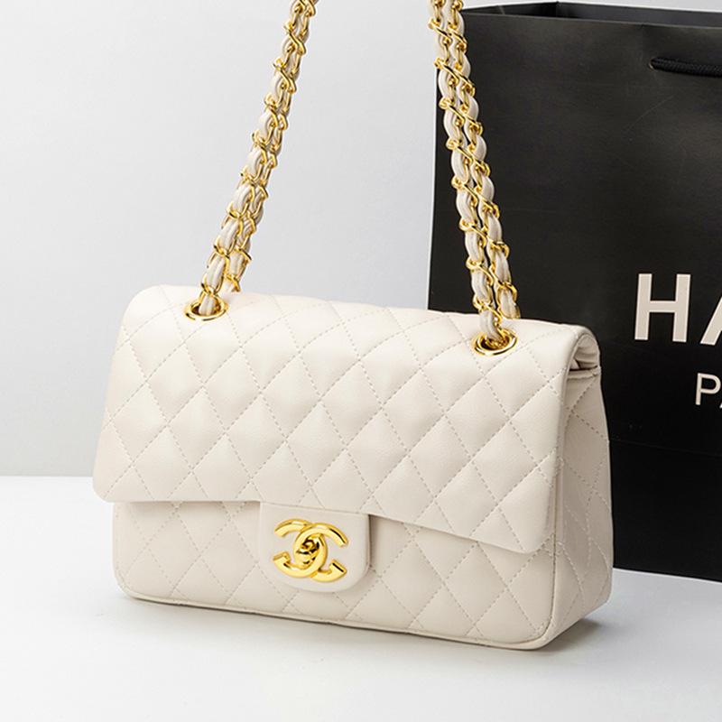 Classic Diamond Pattern Crossbody Bag - Small Fragrance Style Women's Texture Bag