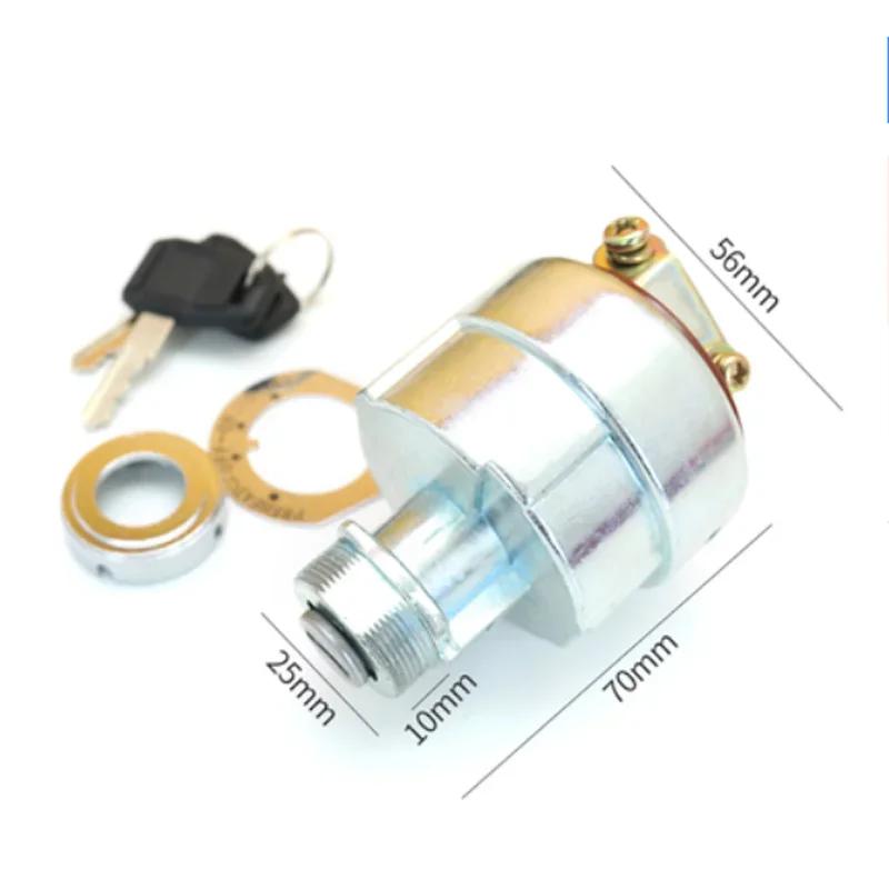 Forklift Ignition Switch JK406C Is Suitable for Hangcha Electric Lock Jianghuai Taiwan Lifu Modern Forklift Start Key Switch