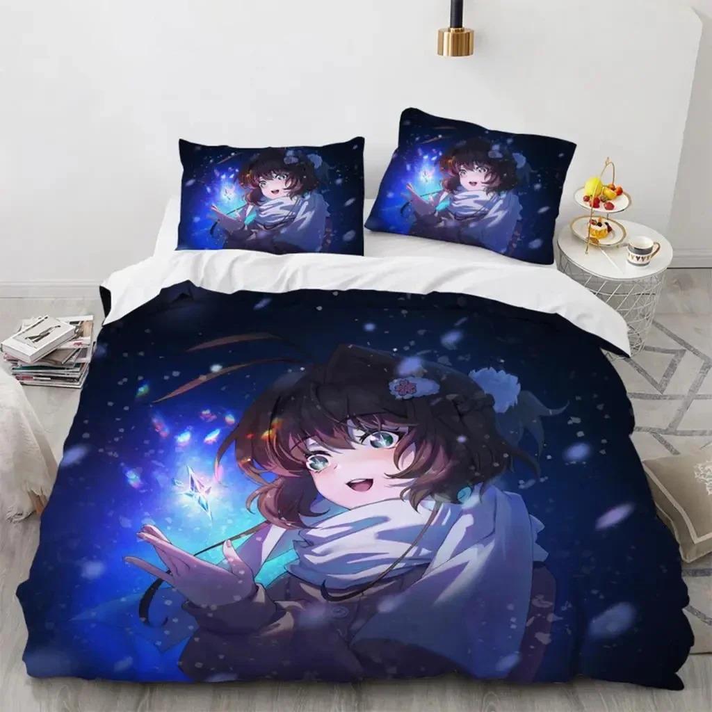 Anime Cardcaptor Sakura Bedding Set For Bedroom Soft Modern Bedspreads Comefortable Kids Duvet Cover Quilt Cover And Pillowcase