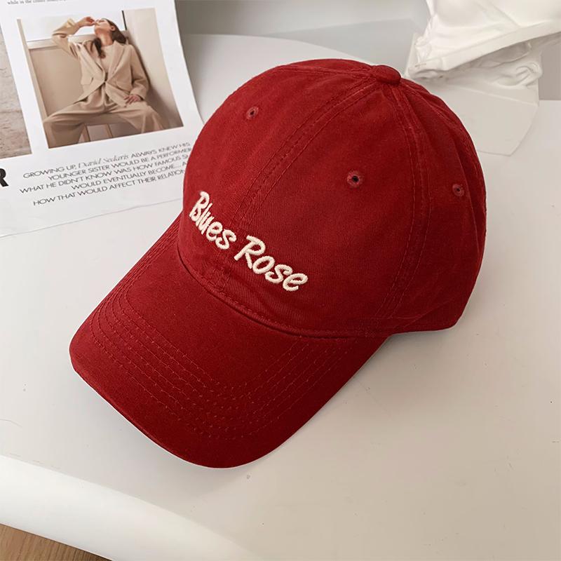 

Spring and summer women s versatile trendy baseball cap men s outdoor sunscreen visor hat letter embroidery soft top cap Adult (56-58cm)