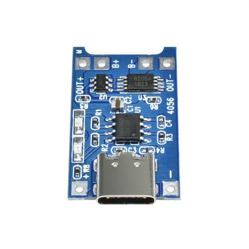 5Pcs TP4056 Type-c USB 5V 1A 18650 Lithium Battery Charger Module Charging Board with Dual Protection Functions