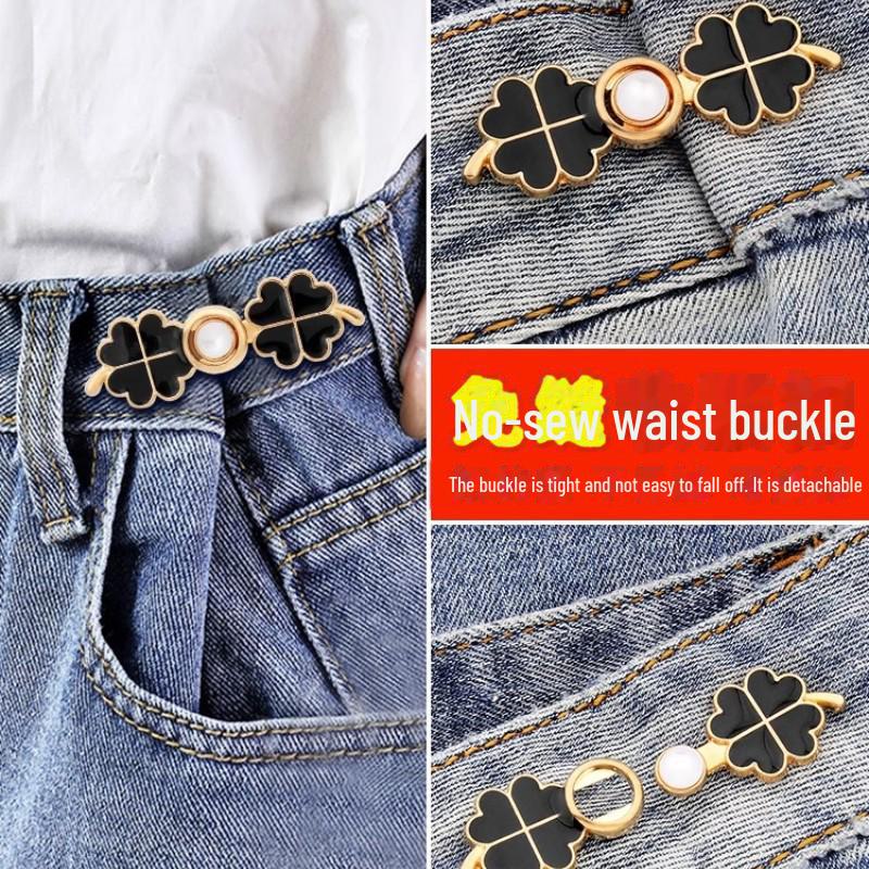 Elastischer Bundverstellungsknopf ohne Nähen für Jeans