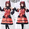 Date A Anime Live Tokisaki Kurumi Cosplaycostume Lolita Dress Girl Halloweensuit