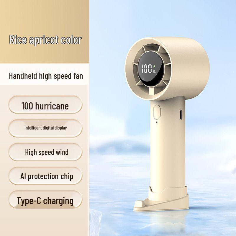 Ultra-Quiet Handheld Mini Fan with Long Battery Life & USB Charging