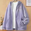Women's Korean-Style Hooded Cardigan: Heavyweight Spring/Autumn Jacket for Students
